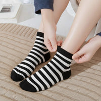 Unisex Classic Zebra Stripe Ankle Socks