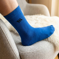 Royal Blue Crew Socks