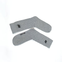 Solid Grey Crew Socks