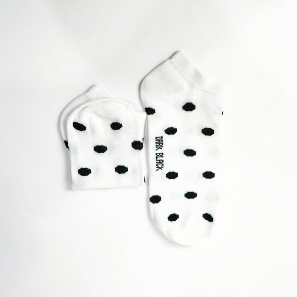 Black polka dots Low-Cut Socks