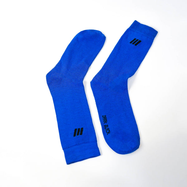 Royal Blue Crew Socks