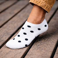 White polka dots Low-Cut Socks