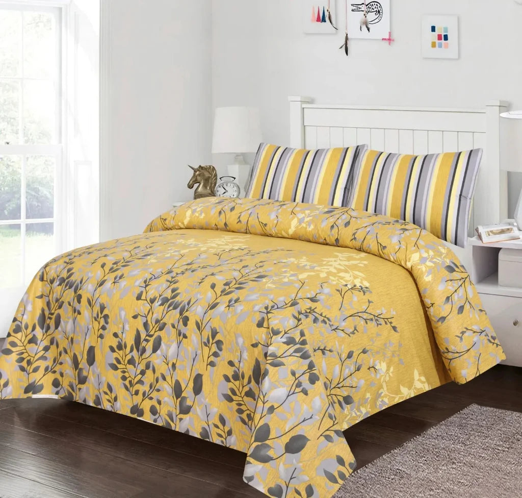 Blossom Haven - 3pc Poly Cotton Bed Sheet Set