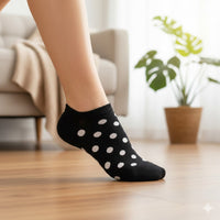 Black polka dots Low-Cut Socks
